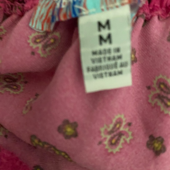 Urban Outfitters Samira Fuchsia Butterfly Midi Satin Slip Coquette Fairy Dress M - Picture 3 of 15